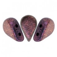 Les perles par Puca® Amos kralen Metallic mat dark violet 23980/94108